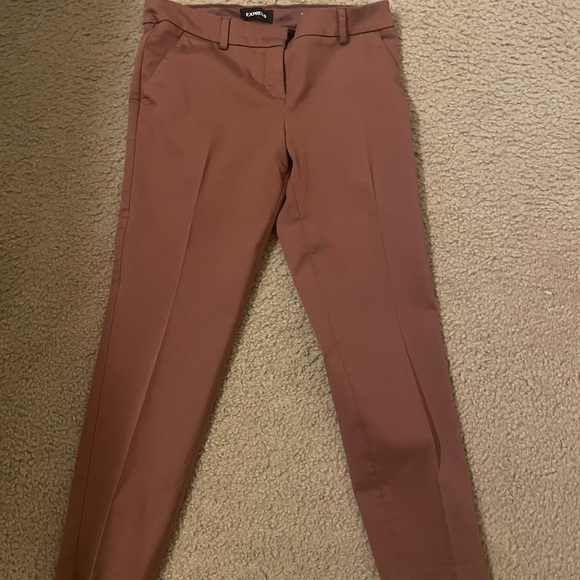 Express women burnt Orange columnist dress pant Trousers size 4R - Picture 1 of 4
